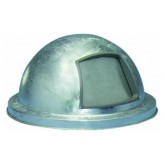 WITT Galvanized Metal Dome Drum Lid for 32 gallon Receptacles - 21.216" diameter